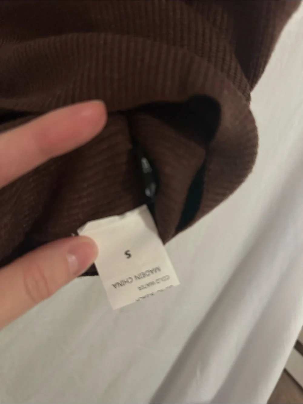 N/A brown knit